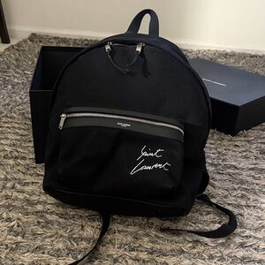 Saint Laurent Classic Black Backpack